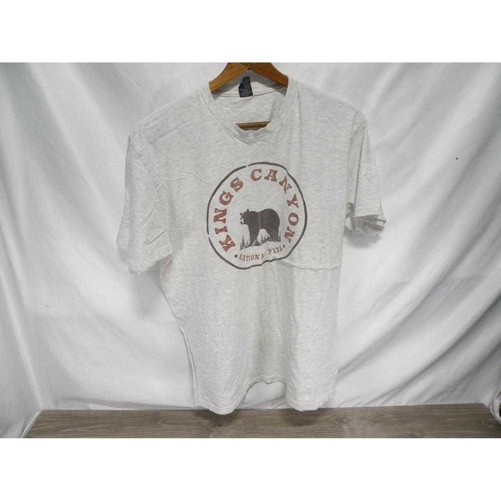 Optima Kings Canyon National Park T-Shirt Mens XL Gray Crew Neck Short Sleeve